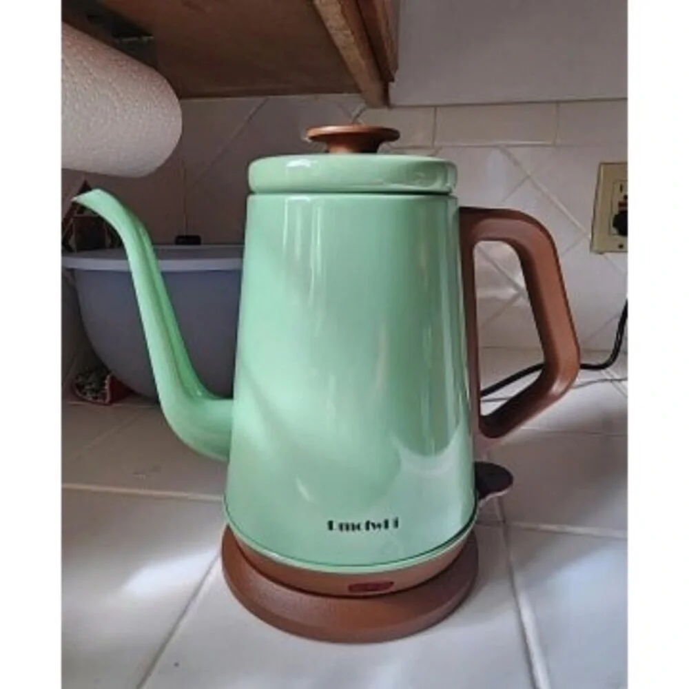 New Gooseneck Electric Kettle(1.0L), 100% Stainless Steel BPA Free Classic